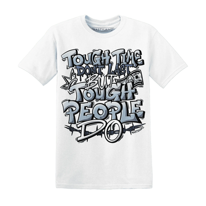 Mid-Diffused-Blue-Grey-1s-T-Shirt-Match-Tough-People-Never-Fall