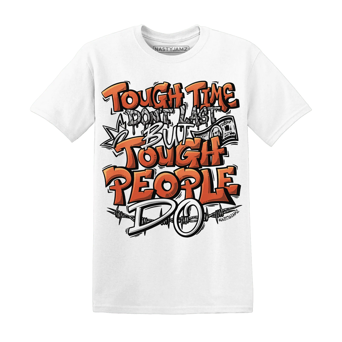 Georgia-Peach-3s-T-Shirt-Match-Tough-People-Never-Fall