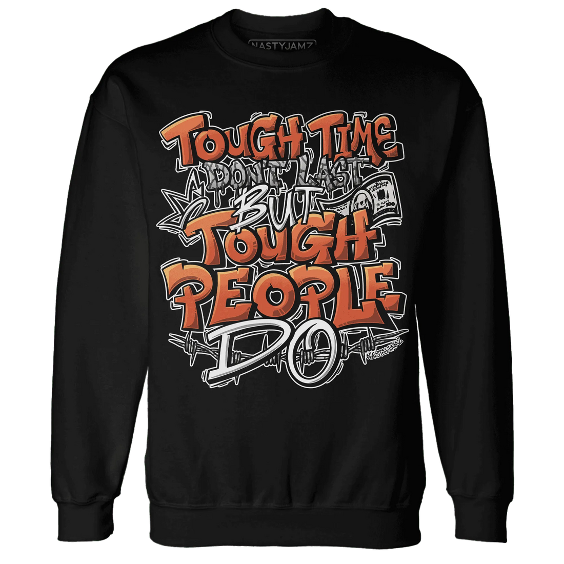 Georgia-Peach-3s-Sweatshirt-Match-Tough-People-Never-Fall