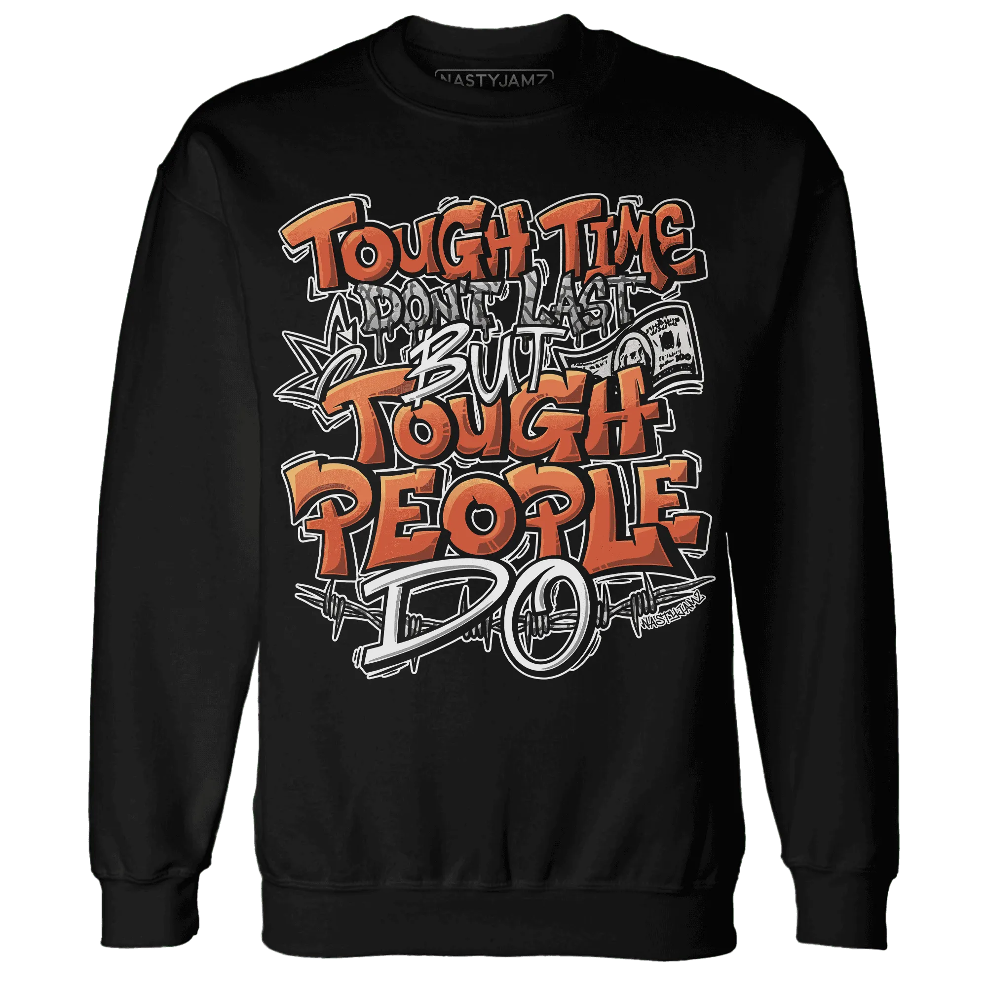Georgia-Peach-3s-Sweatshirt-Match-Tough-People-Never-Fall