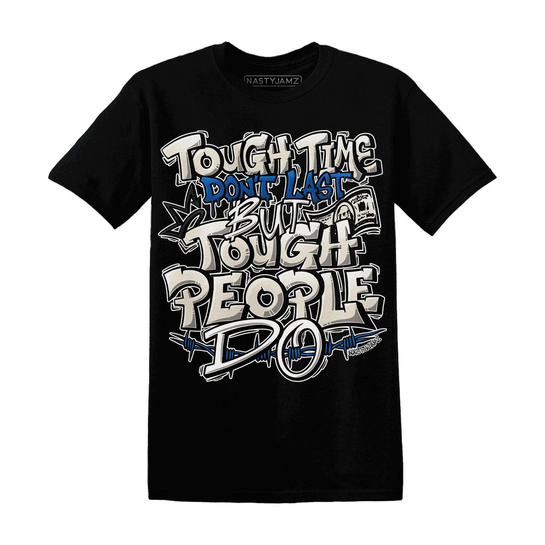 Quaiii-54-3s-T-Shirt-Match-Tough-People-Never-Fall