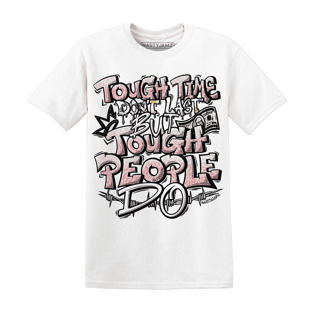 Red-Stardust-3s-T-Shirt-Match-Tough-People-Never-Fall