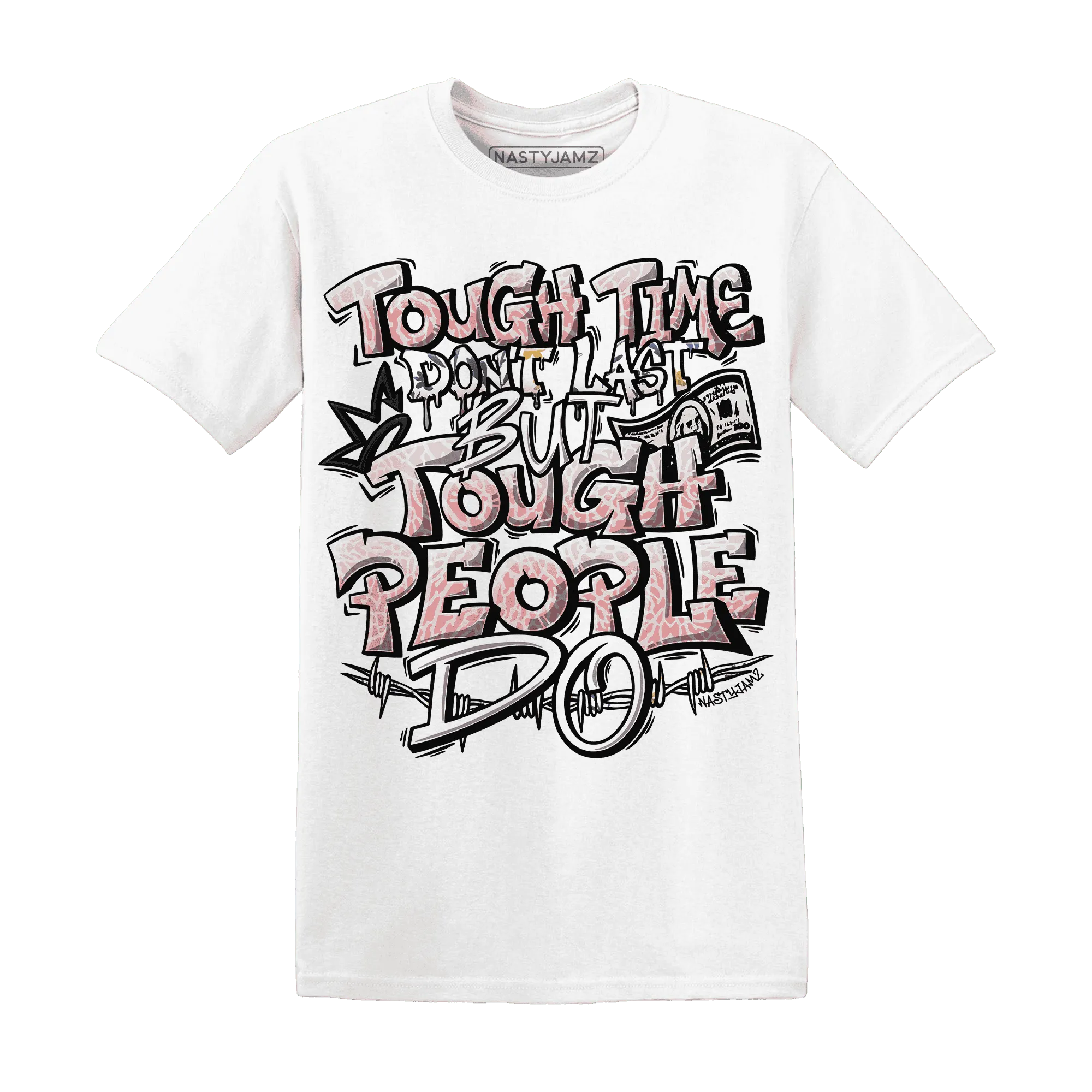 Red-Stardust-3s-T-Shirt-Match-Tough-People-Never-Fall