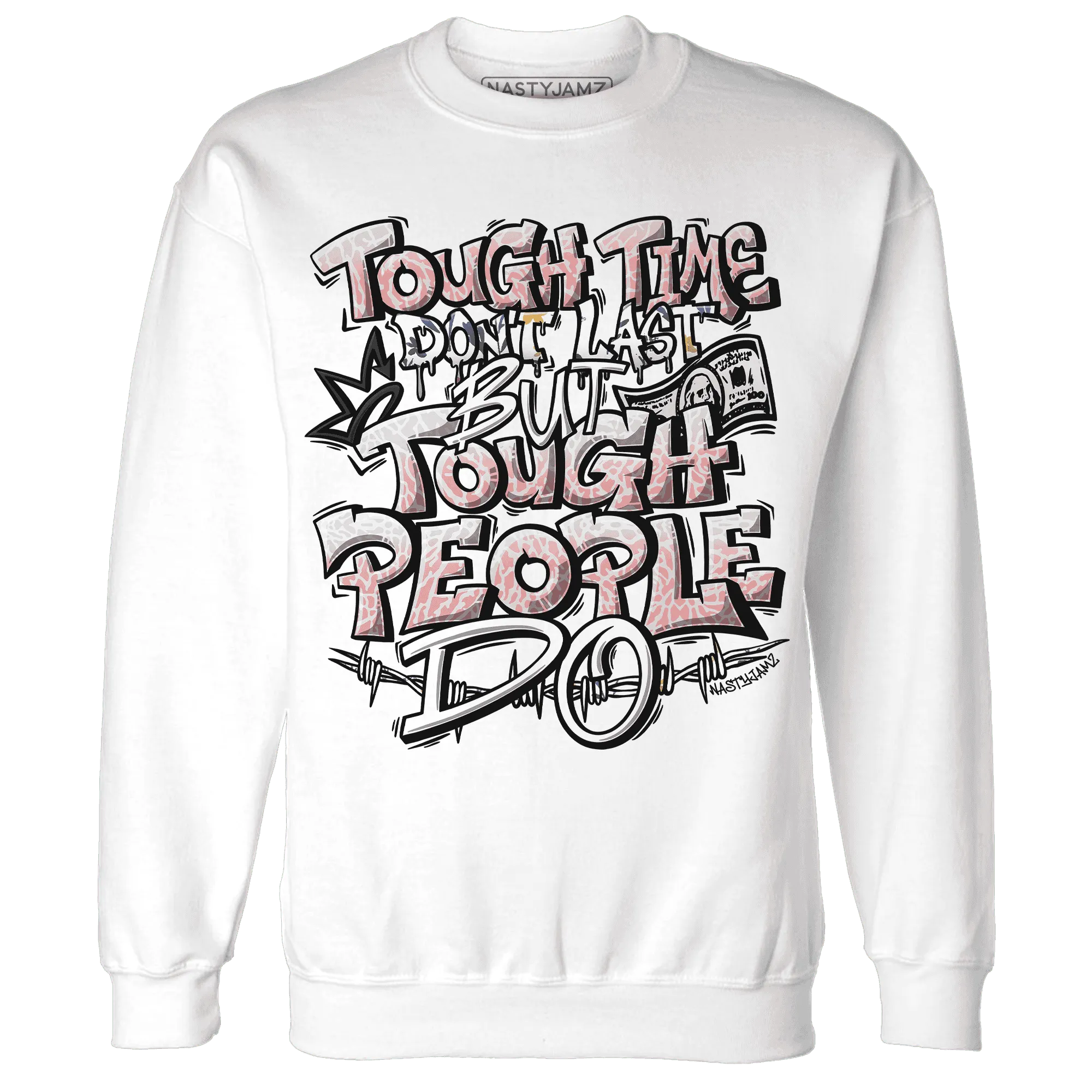 Red-Stardust-3s-Sweatshirt-Match-Tough-People-Never-Fall