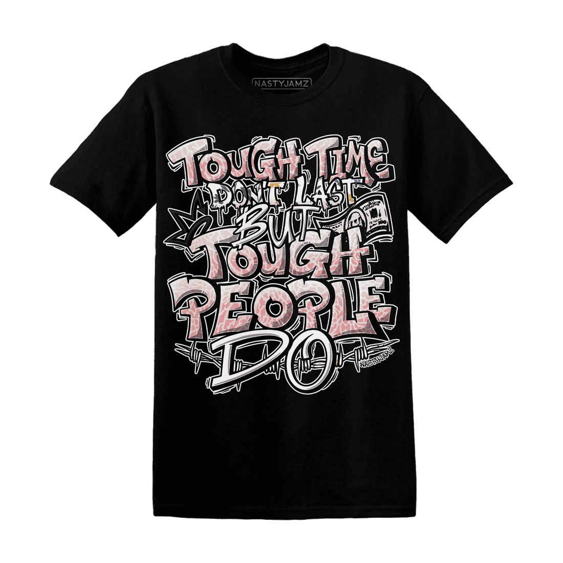 Red-Stardust-3s-T-Shirt-Match-Tough-People-Never-Fall