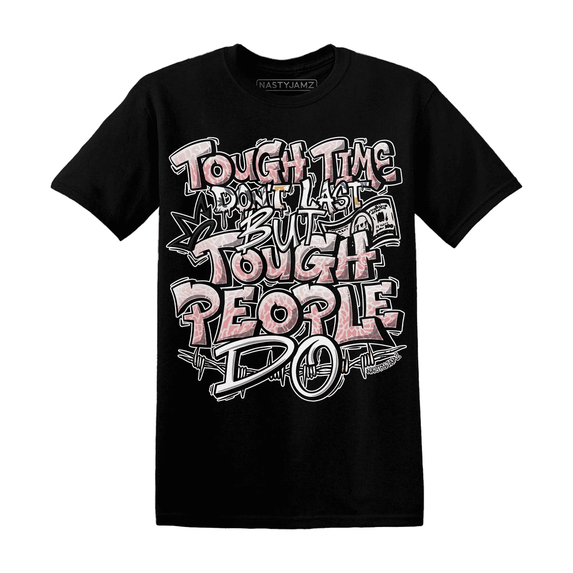 Red-Stardust-3s-T-Shirt-Match-Tough-People-Never-Fall