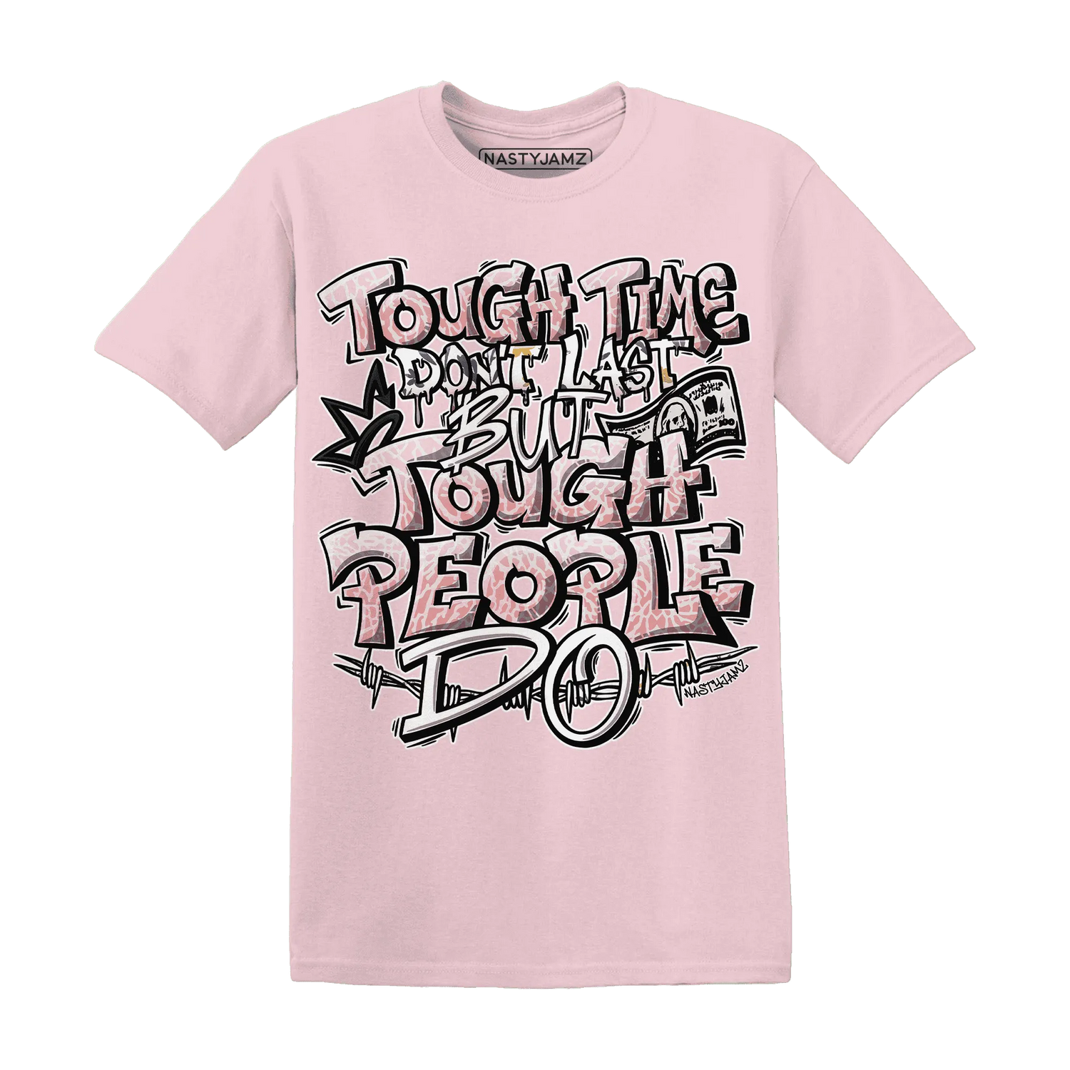 Red-Stardust-3s-T-Shirt-Match-Tough-People-Never-Fall