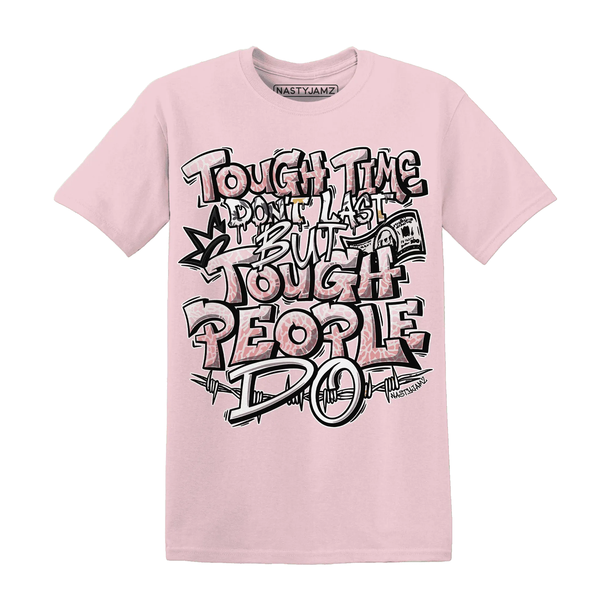 Red-Stardust-3s-T-Shirt-Match-Tough-People-Never-Fall