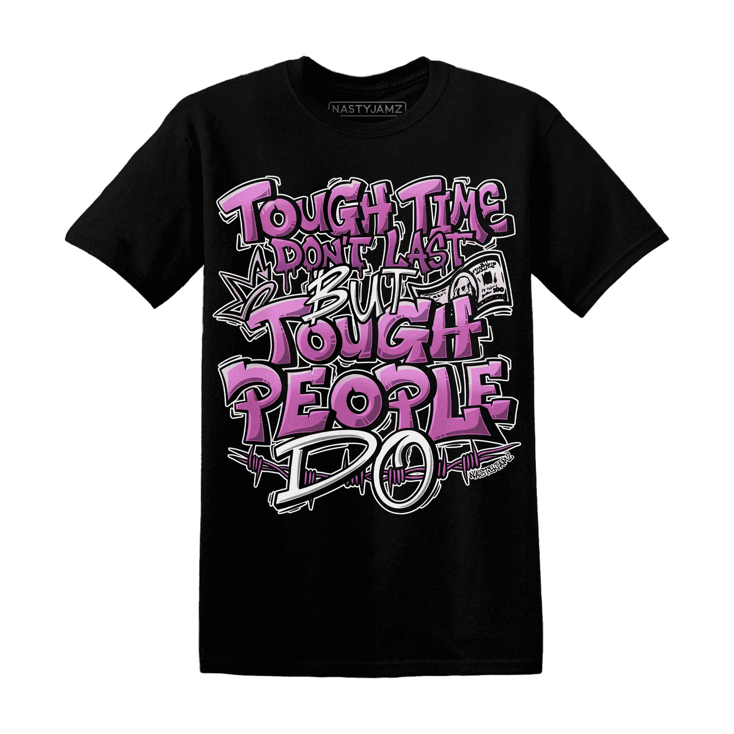 GS-Hyper-Violet-4s-T-Shirt-Match-Tough-People-Never-Fall