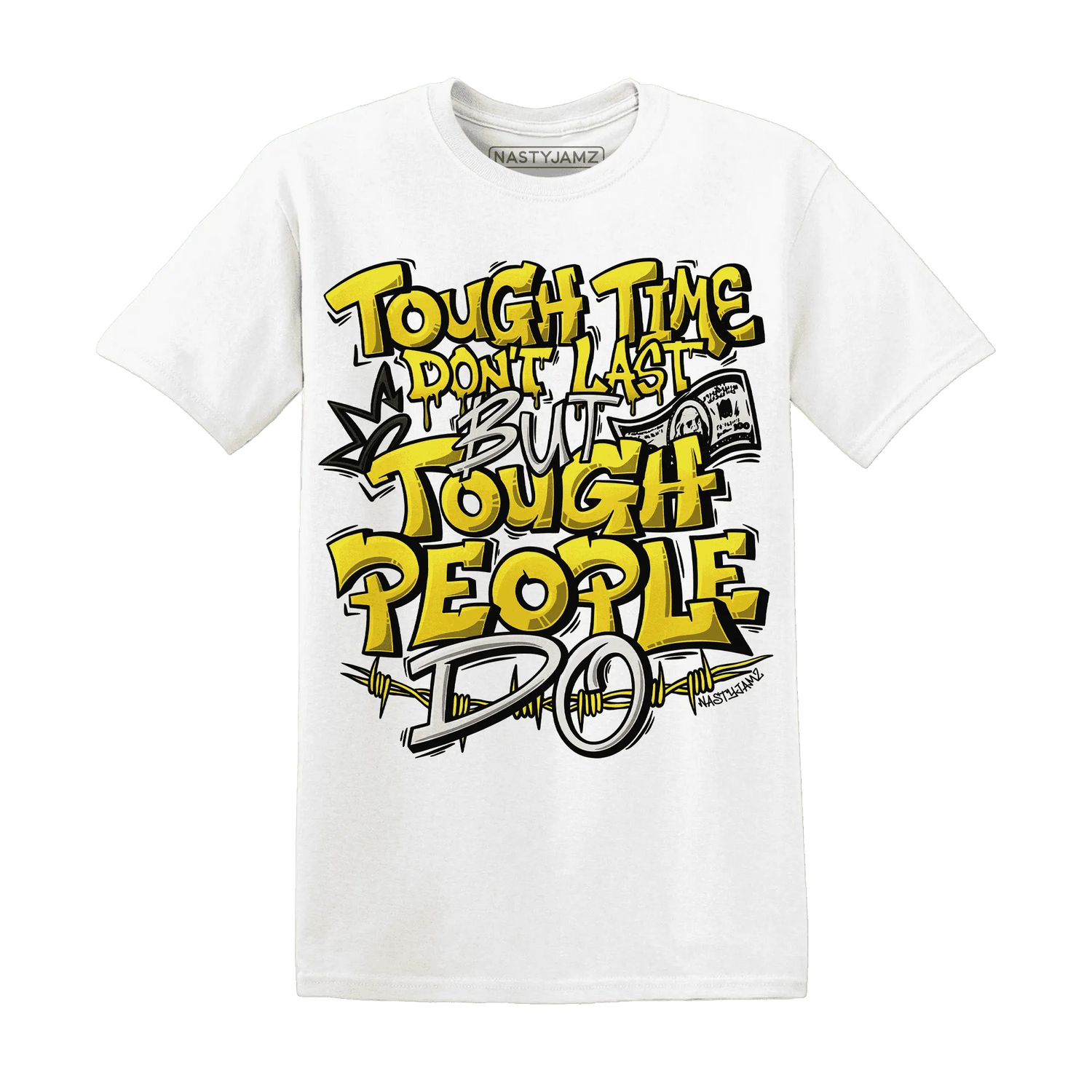 Vivid-Sulfur-4s-T-Shirt-Match-Tough-People-Never-Fall