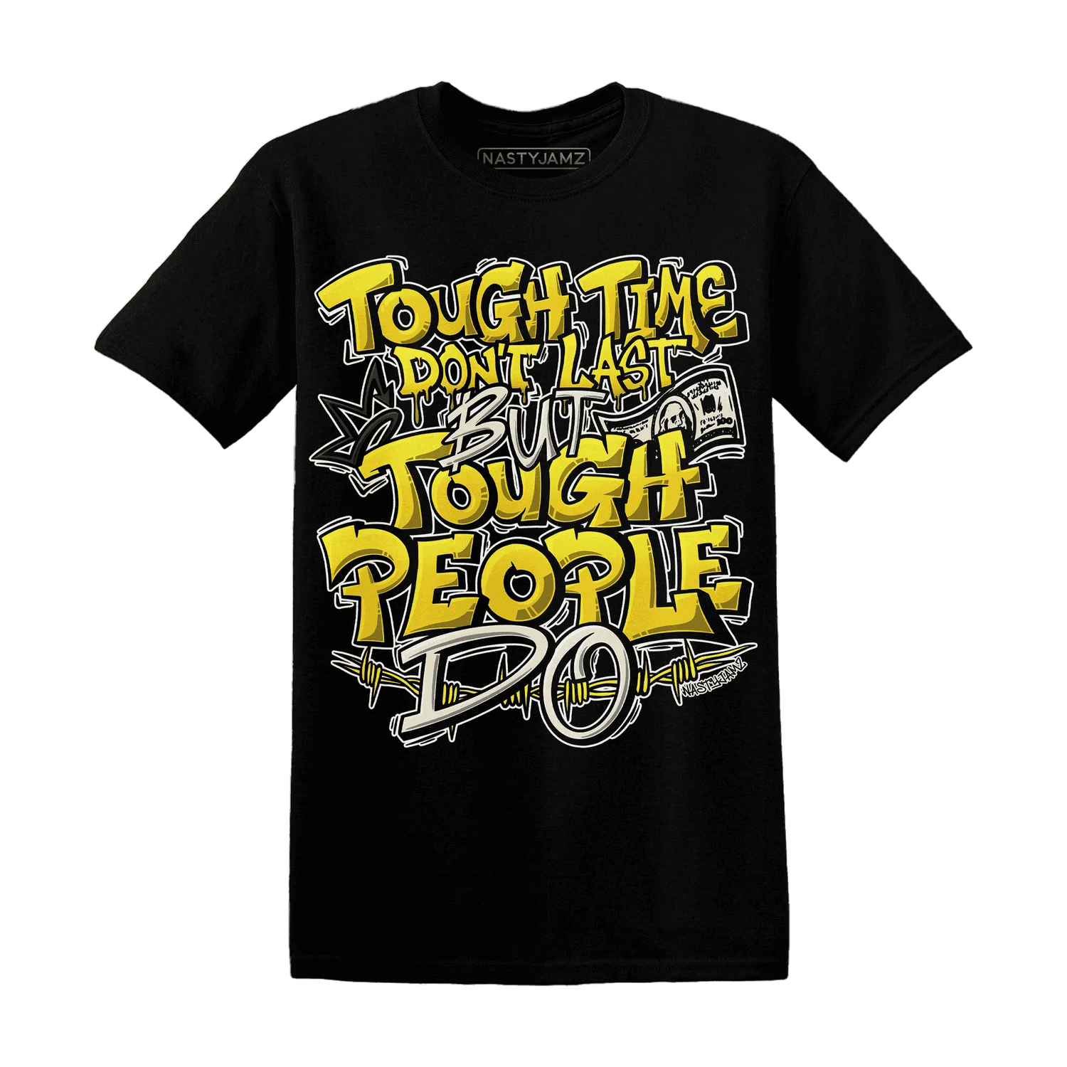 Vivid-Sulfur-4s-T-Shirt-Match-Tough-People-Never-Fall