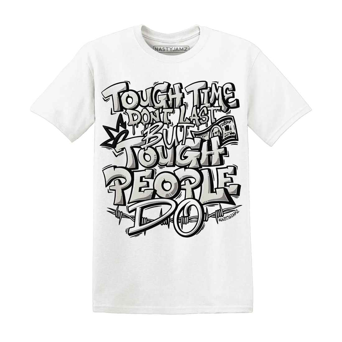 SE-Sail-5s-T-Shirt-Match-Tough-People-Never-Fall