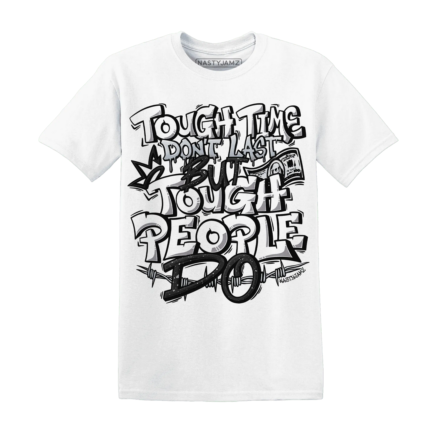 Reverse-Oreo-6s-T-Shirt-Match-Tough-People-Never-Fall