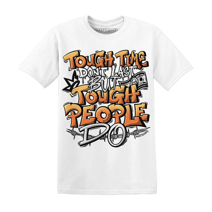 NastyJamz-AM-TW-White-Orange-T-Shirt-Match-Tough-People-Never-Fall
