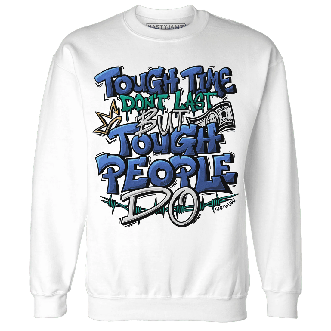 Dunk-Hyper-Royal-Malachite-NastyJamz-Sweatshirt-Match-Tough-People-Never-Fall