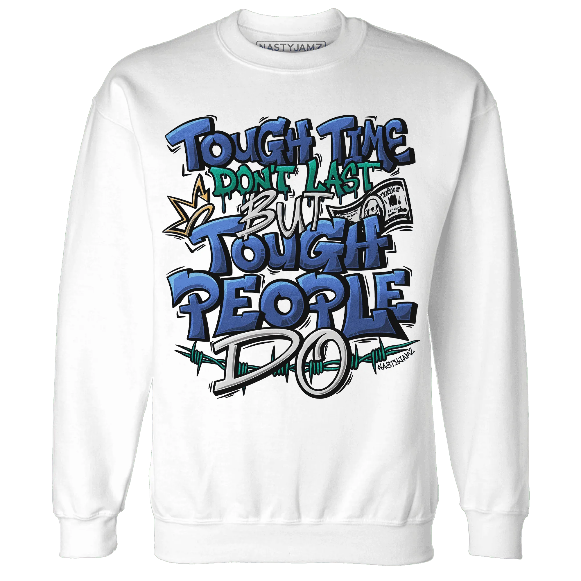 Dunk-Hyper-Royal-Malachite-NastyJamz-Sweatshirt-Match-Tough-People-Never-Fall