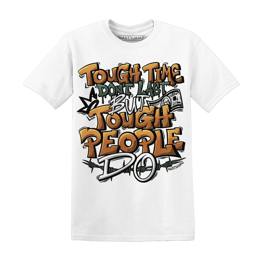 Dunk-Low-Ceramic-NastyJamz-T-Shirt-Match-Tough-People-Never-Fall