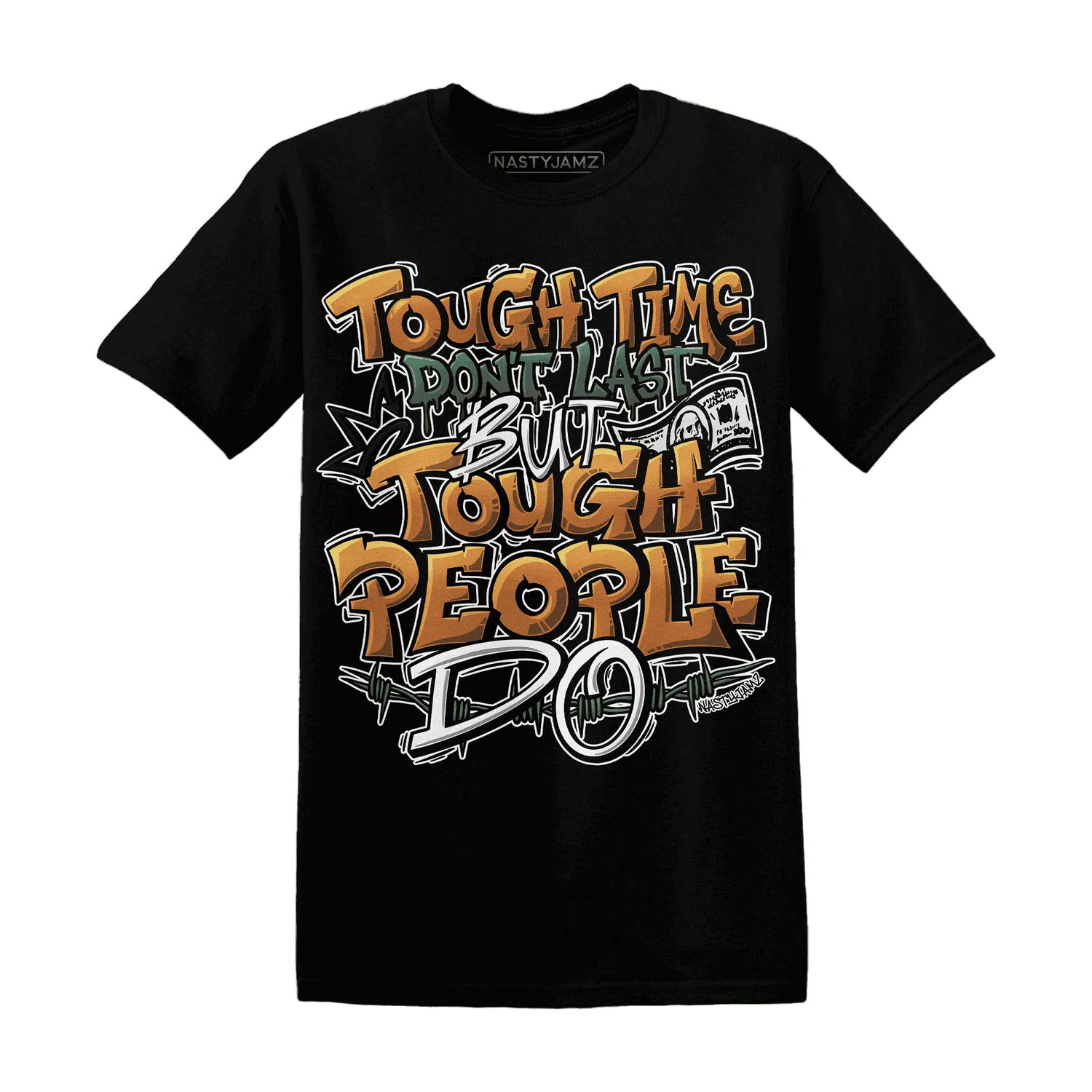 Dunk-Low-Ceramic-NastyJamz-T-Shirt-Match-Tough-People-Never-Fall