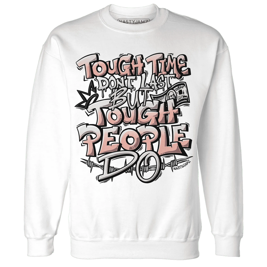 Dunk-Low-Glacier-Blue-Arctic-Orange-NastyJamz-Sweatshirt-Match-Tough-People-Never-Fall