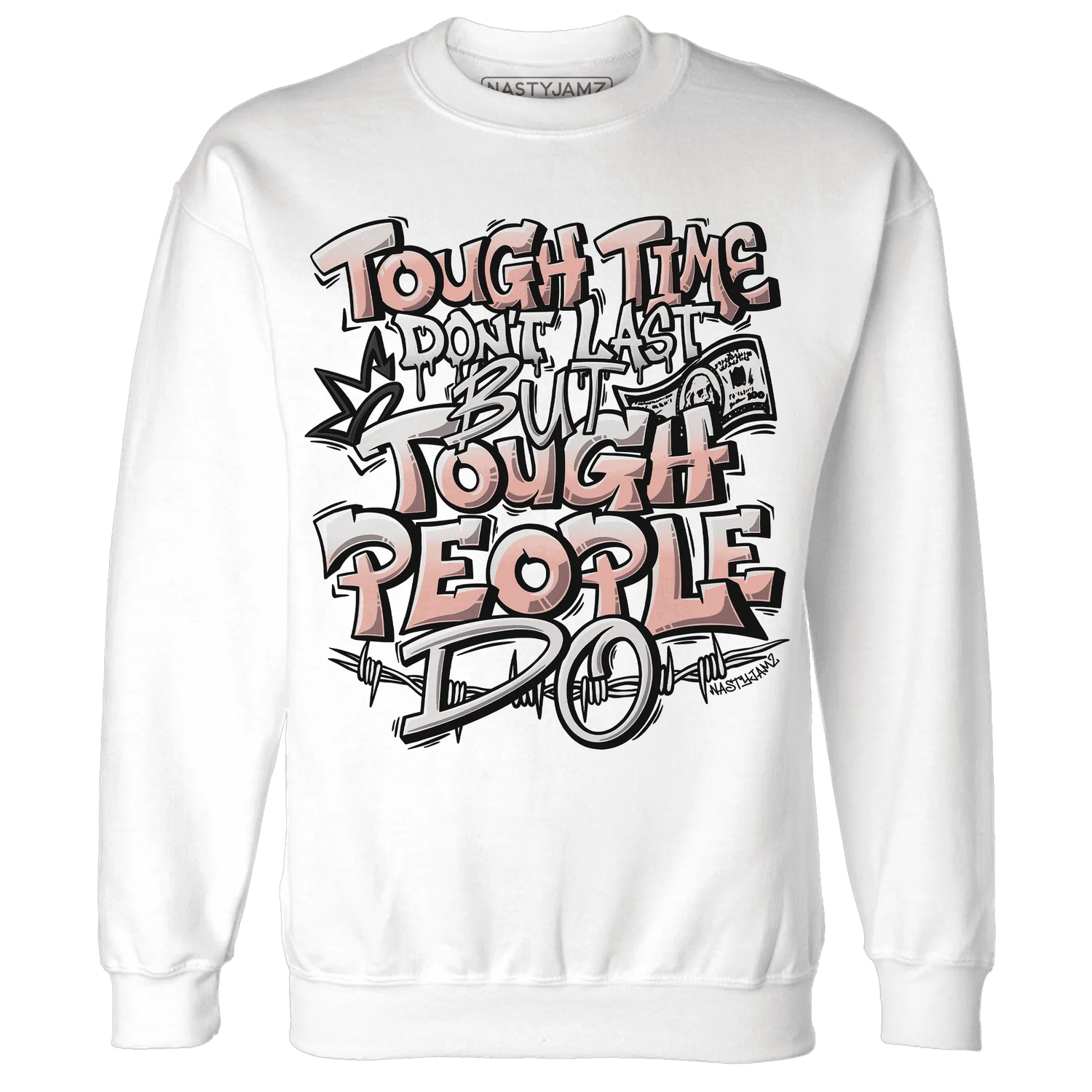 Dunk-Low-Glacier-Blue-Arctic-Orange-NastyJamz-Sweatshirt-Match-Tough-People-Never-Fall