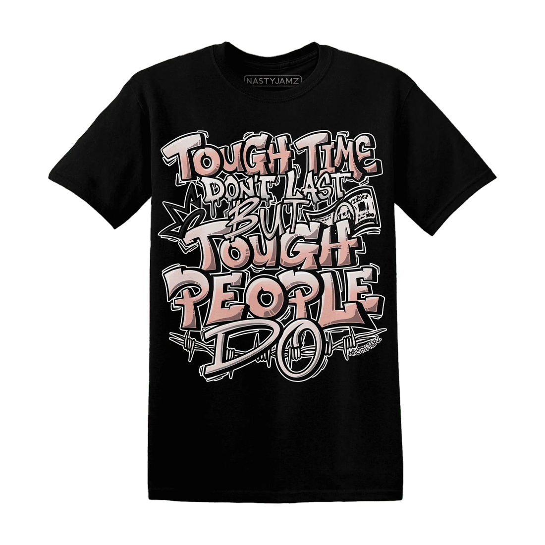 Dunk-Low-Glacier-Blue-Arctic-Orange-NastyJamz-T-Shirt-Match-Tough-People-Never-Fall