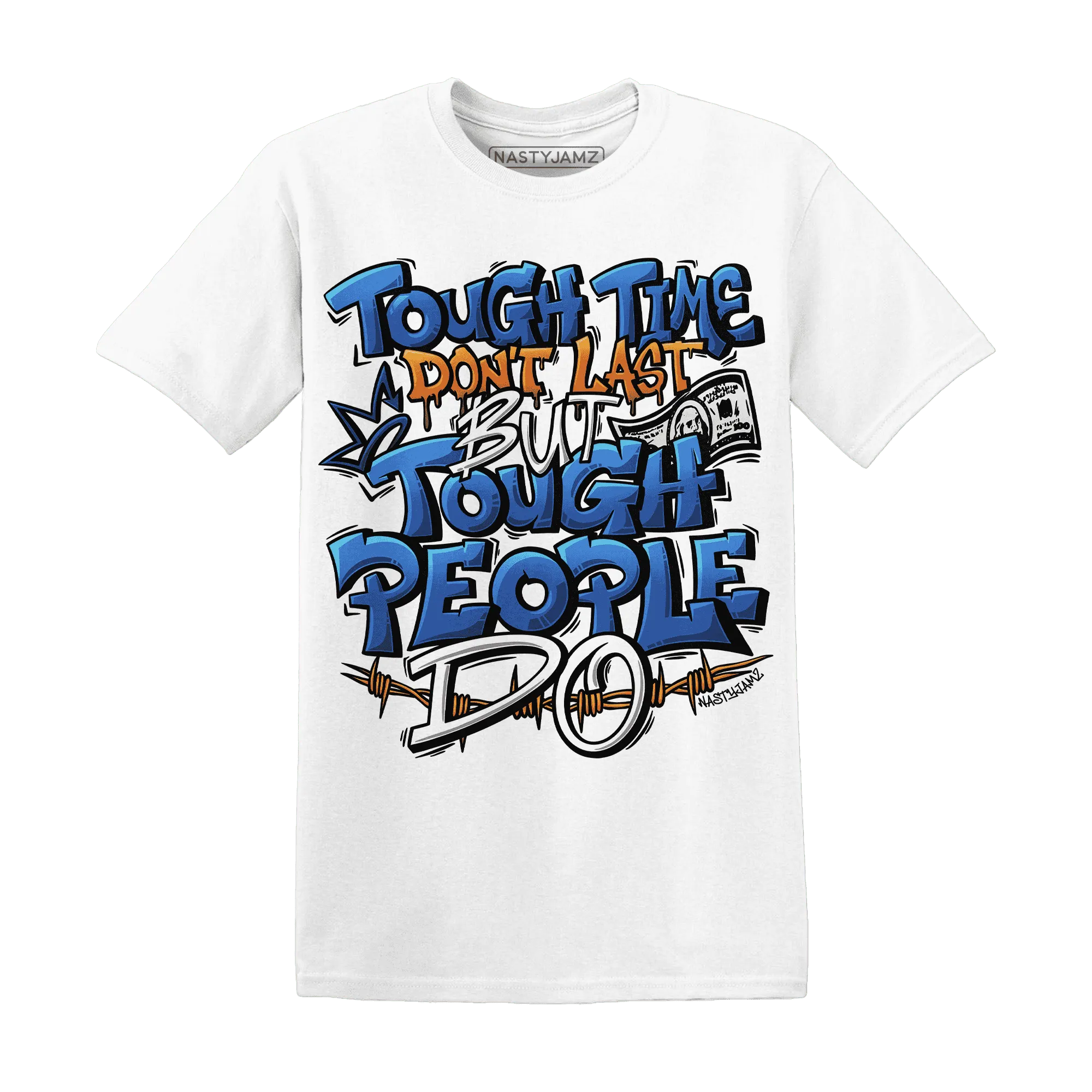 Dunk-Low-Knicks-T-Shirt-Match-Tough-People-Never-Fall