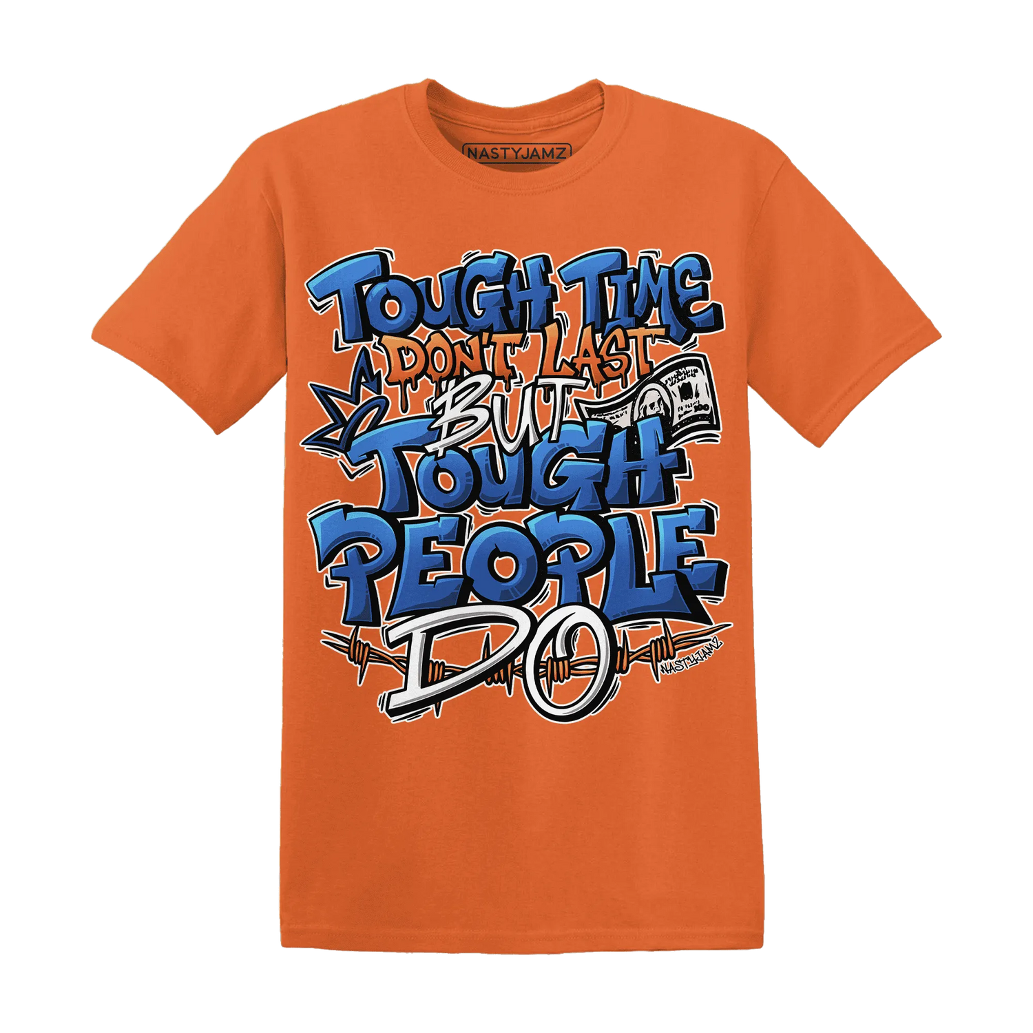 Dunk-Low-Knicks-T-Shirt-Match-Tough-People-Never-Fall