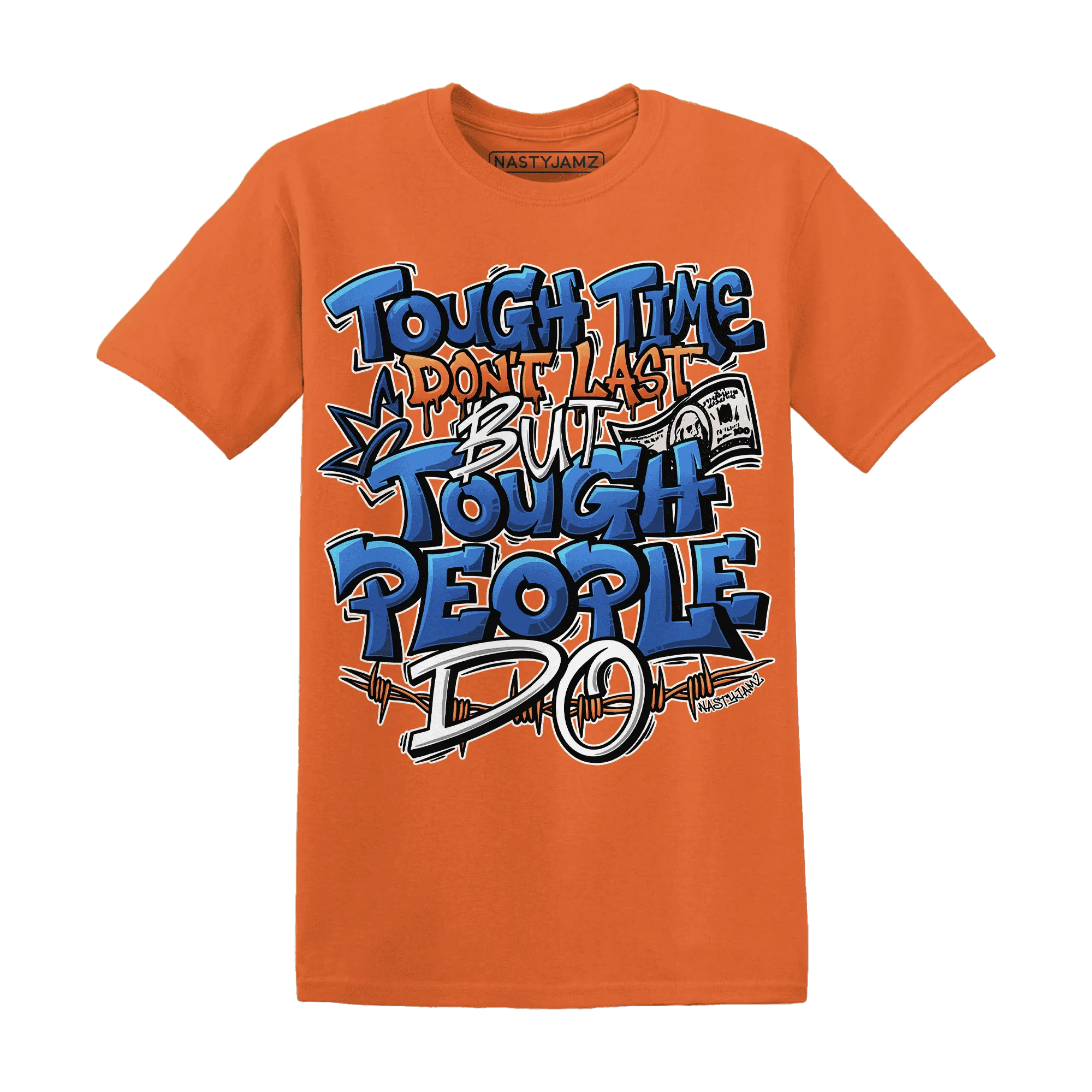 Dunk-Low-Knicks-T-Shirt-Match-Tough-People-Never-Fall