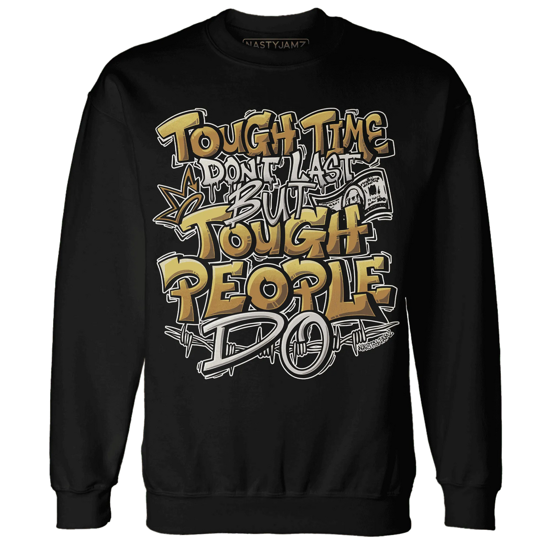 Dunk-Low-Retro-Wheat-Orange-NastyJamz-Sweatshirt-Match-Tough-People-Never-Fall