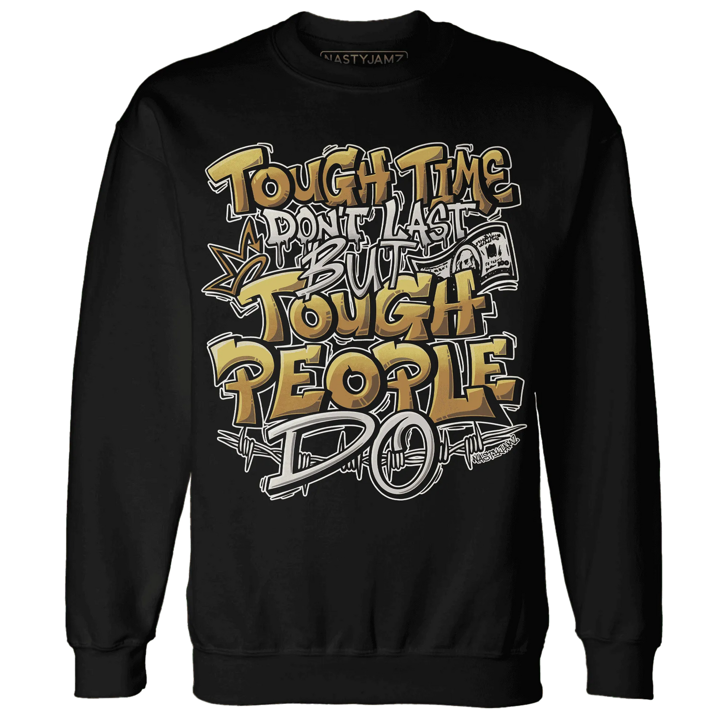 Dunk-Low-Retro-Wheat-Orange-NastyJamz-Sweatshirt-Match-Tough-People-Never-Fall