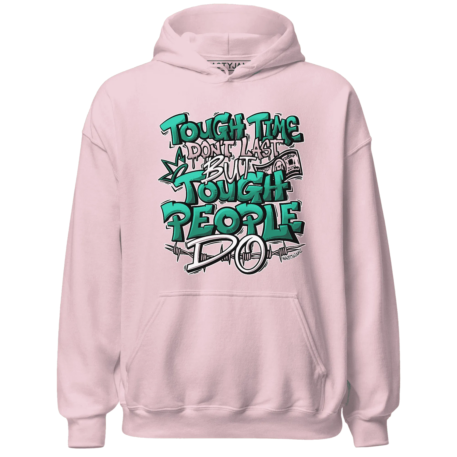 NastyJamz-Dunk-Pink-Malachite-Medium-Soft-Low-Sail-Hoodie-Match-Tough-People-Never-Fall