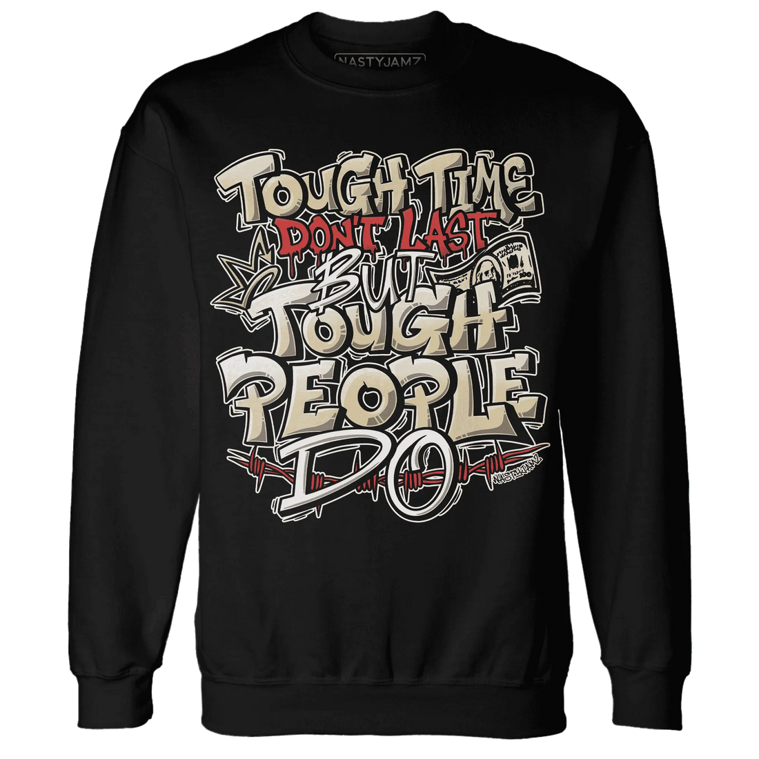 Dunk-Strawberry-Waffle-NastyJamz-Sweatshirt-Match-Tough-People-Never-Fall