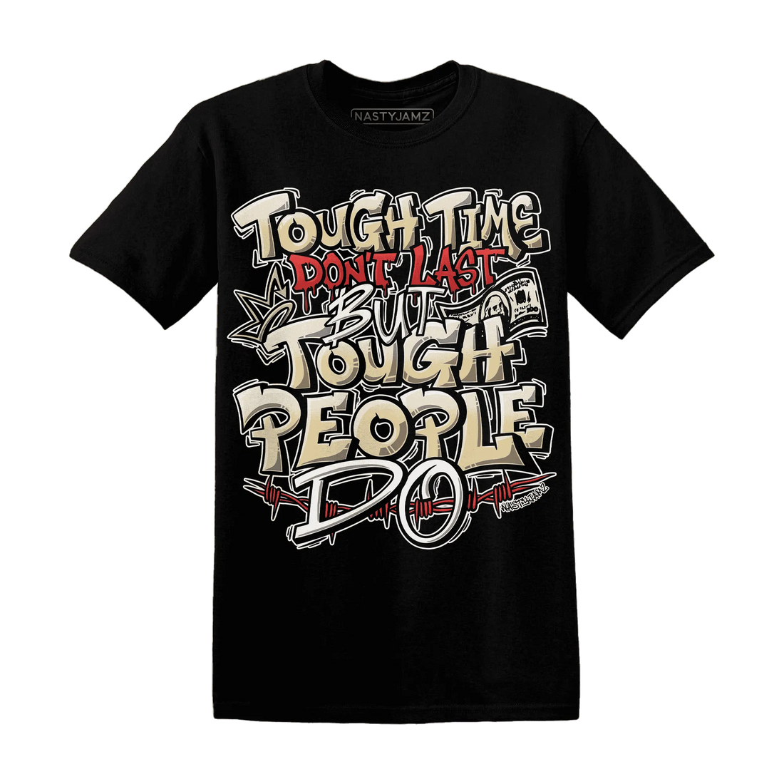 Dunk-Strawberry-Waffle-NastyJamz-T-Shirt-Match-Tough-People-Never-Fall