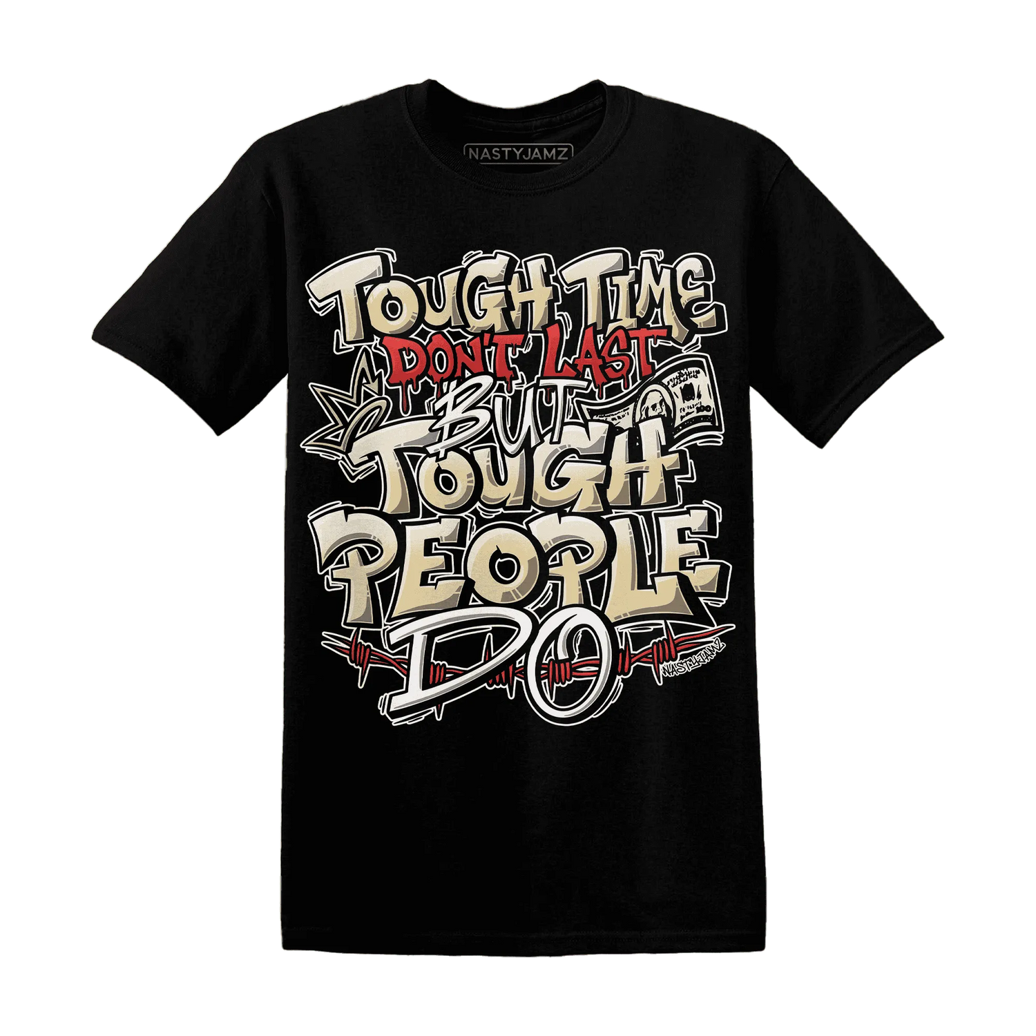 Dunk-Strawberry-Waffle-NastyJamz-T-Shirt-Match-Tough-People-Never-Fall