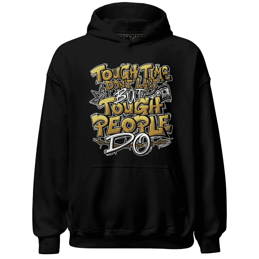 Wheat-13s-Hoodie-Match-Tough-People-Never-Fall