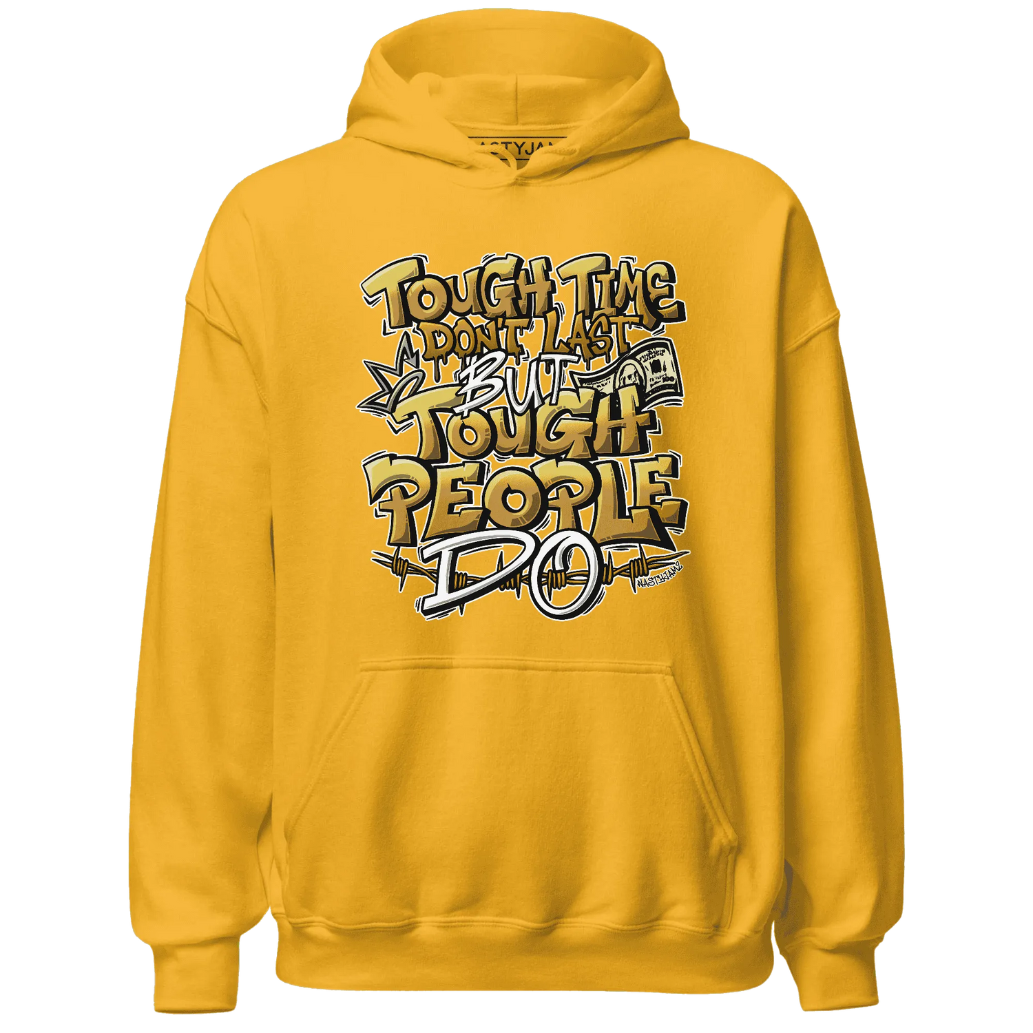 Wheat-13s-Hoodie-Match-Tough-People-Never-Fall