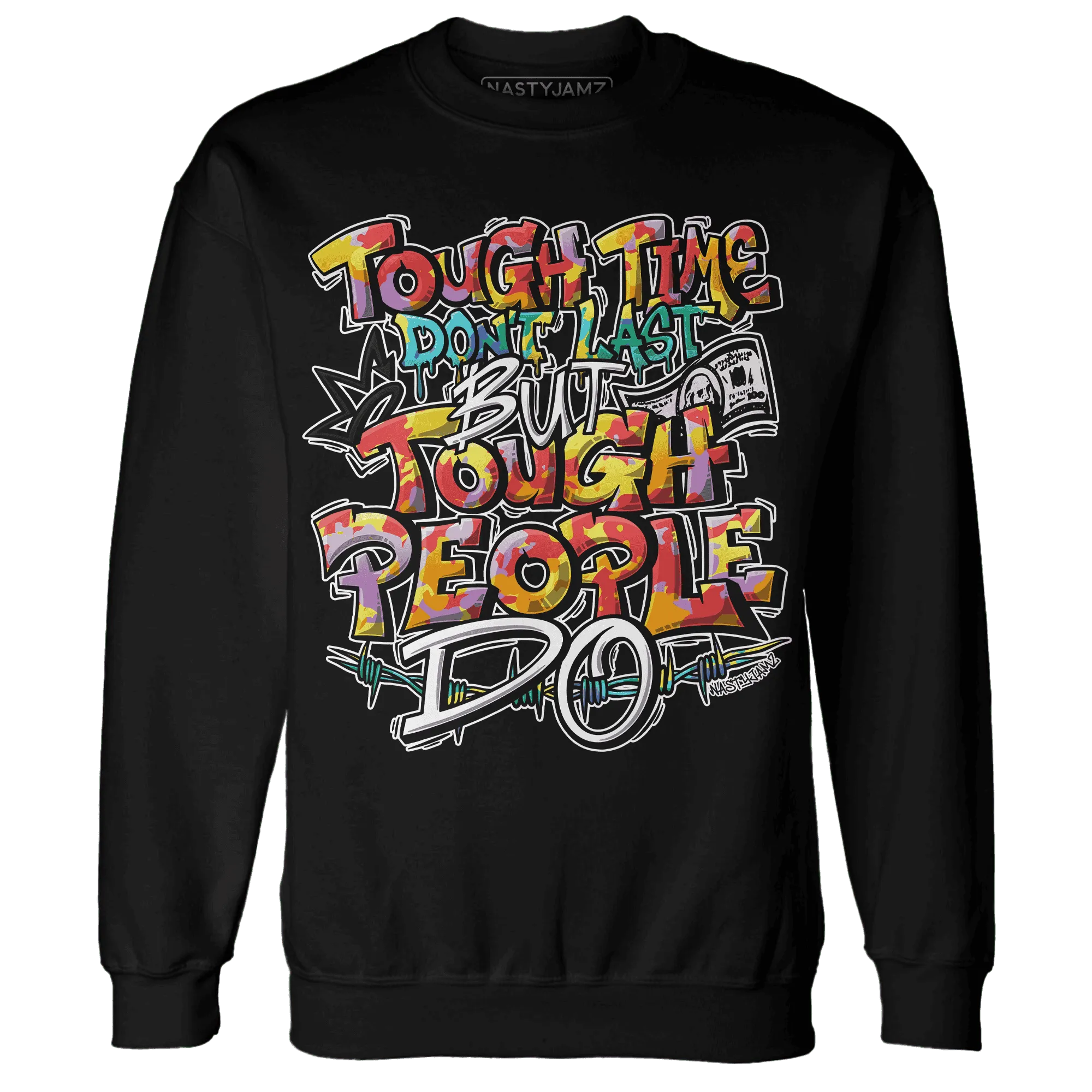 Mid-GS-Six-Championships-1s-Sweatshirt-Match-Tough-People-Never-Fall
