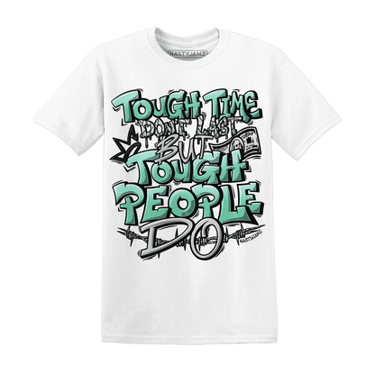Green-Glow-3s-T-Shirt-Match-Tough-People-Never-Fall