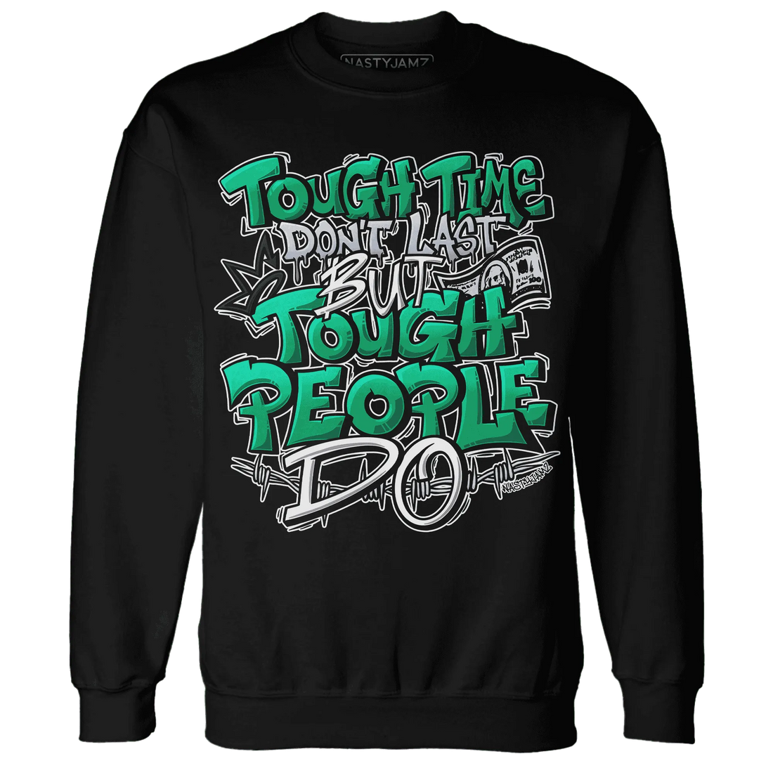 Lucky-Green-5s-Sweatshirt-Match-Tough-People-Never-Fall