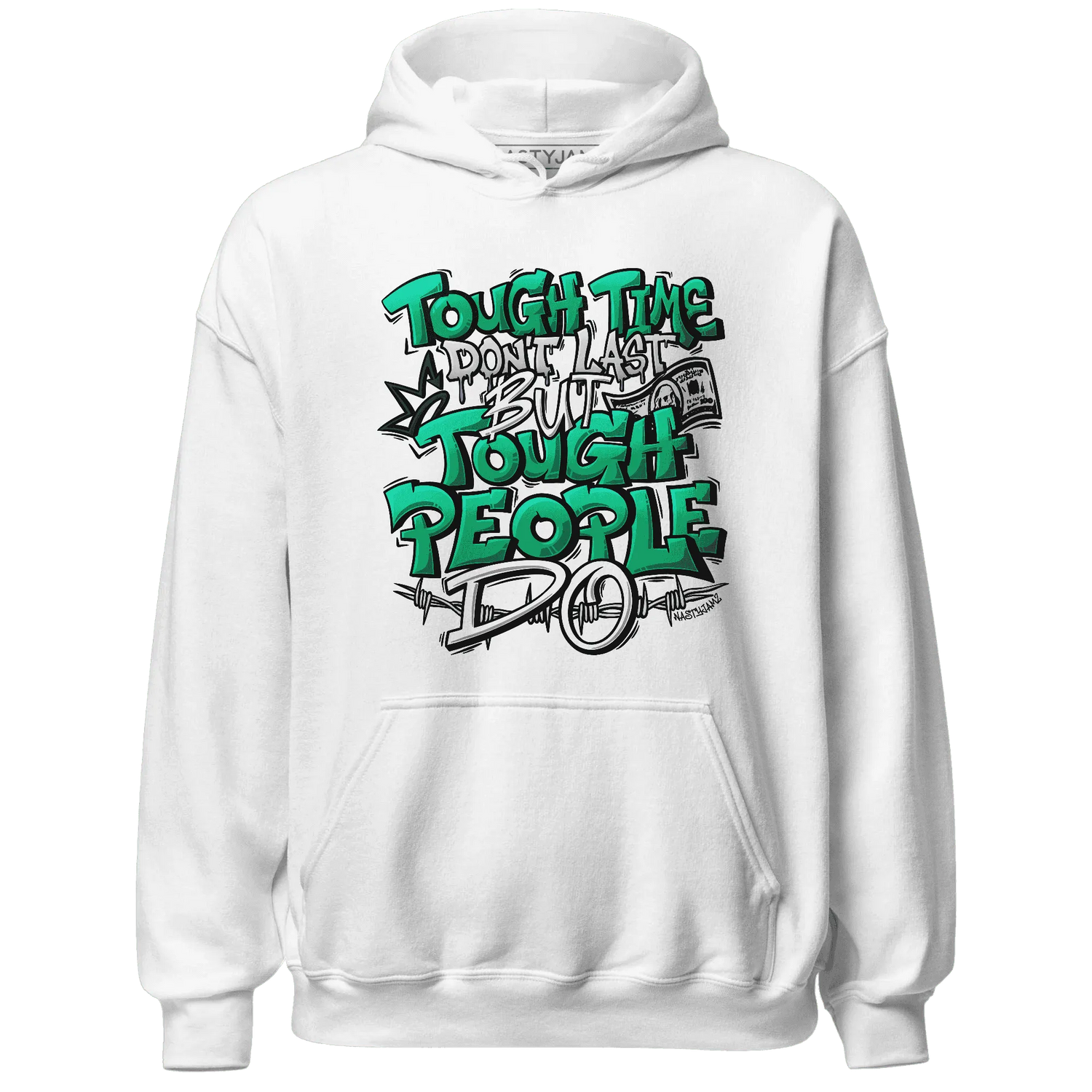 Lucky-Green-5s-Hoodie-Match-Tough-People-Never-Fall