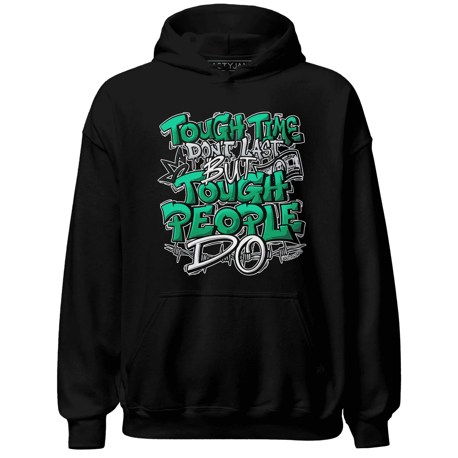 Lucky-Green-5s-Hoodie-Match-Tough-People-Never-Fall
