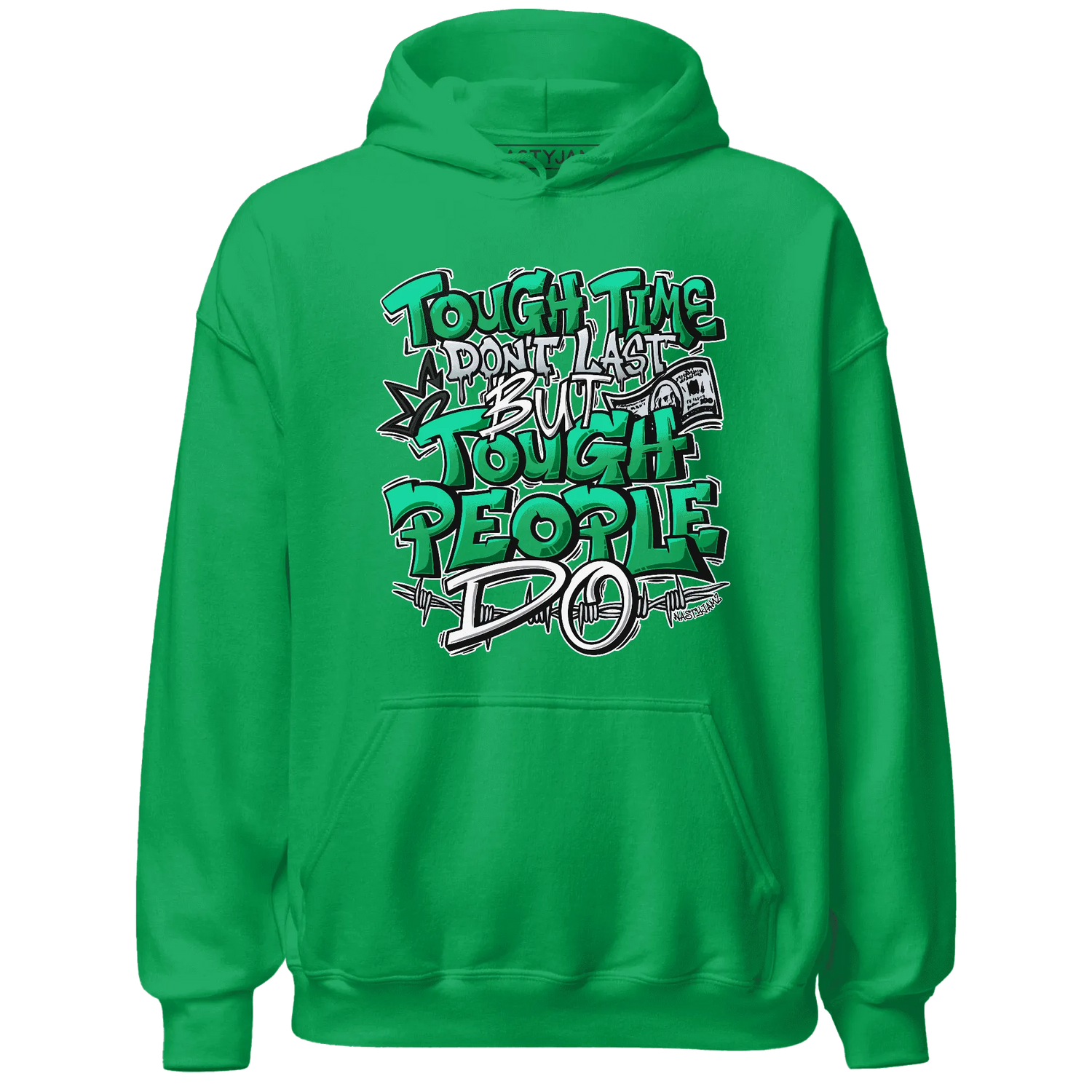 Lucky-Green-5s-Hoodie-Match-Tough-People-Never-Fall