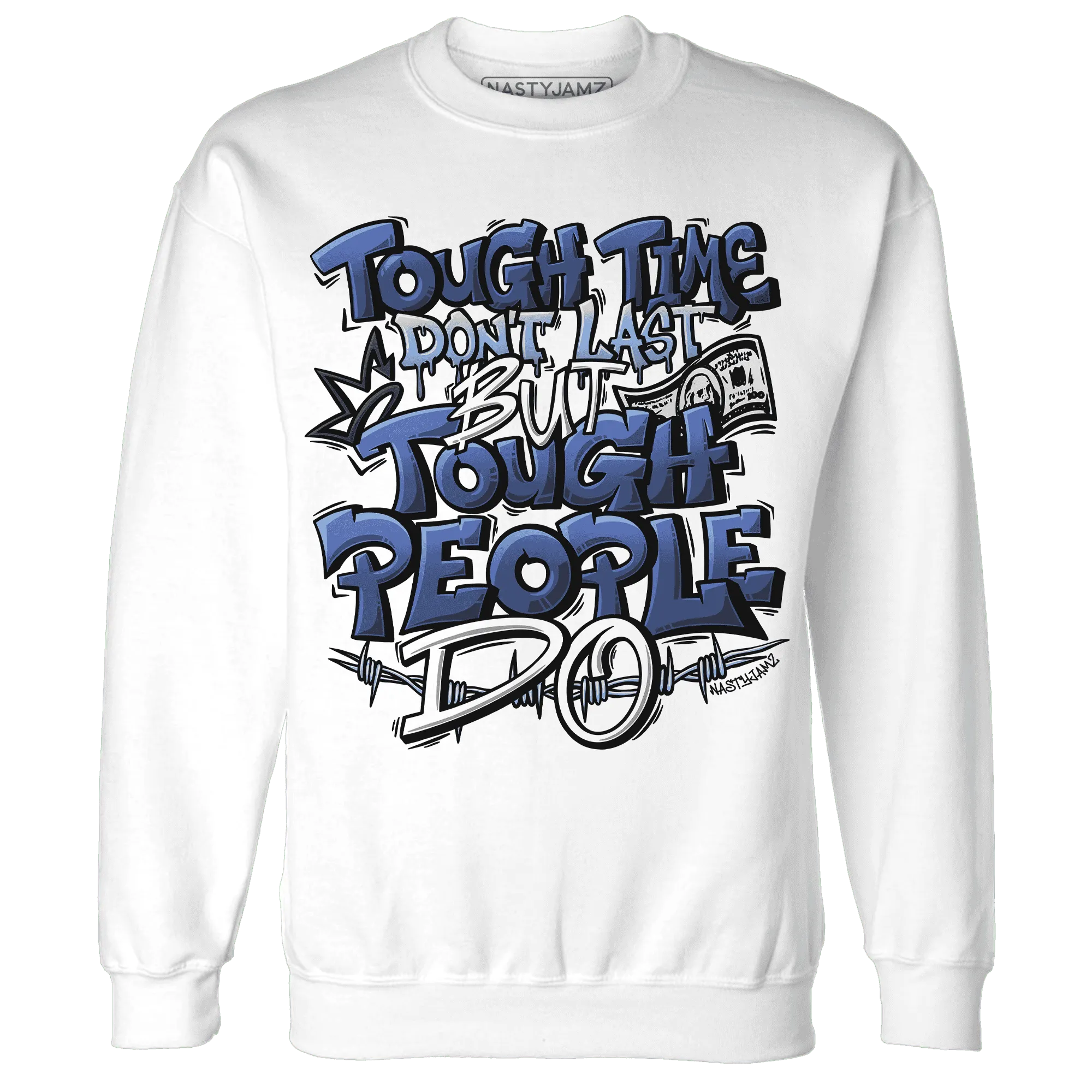 Midnight-Navy-5s-Sweatshirt-Match-Tough-People-Never-Fall