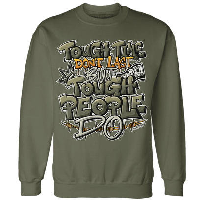 Olive-5s-Sweatshirt-Match-Tough-People-Never-Fall