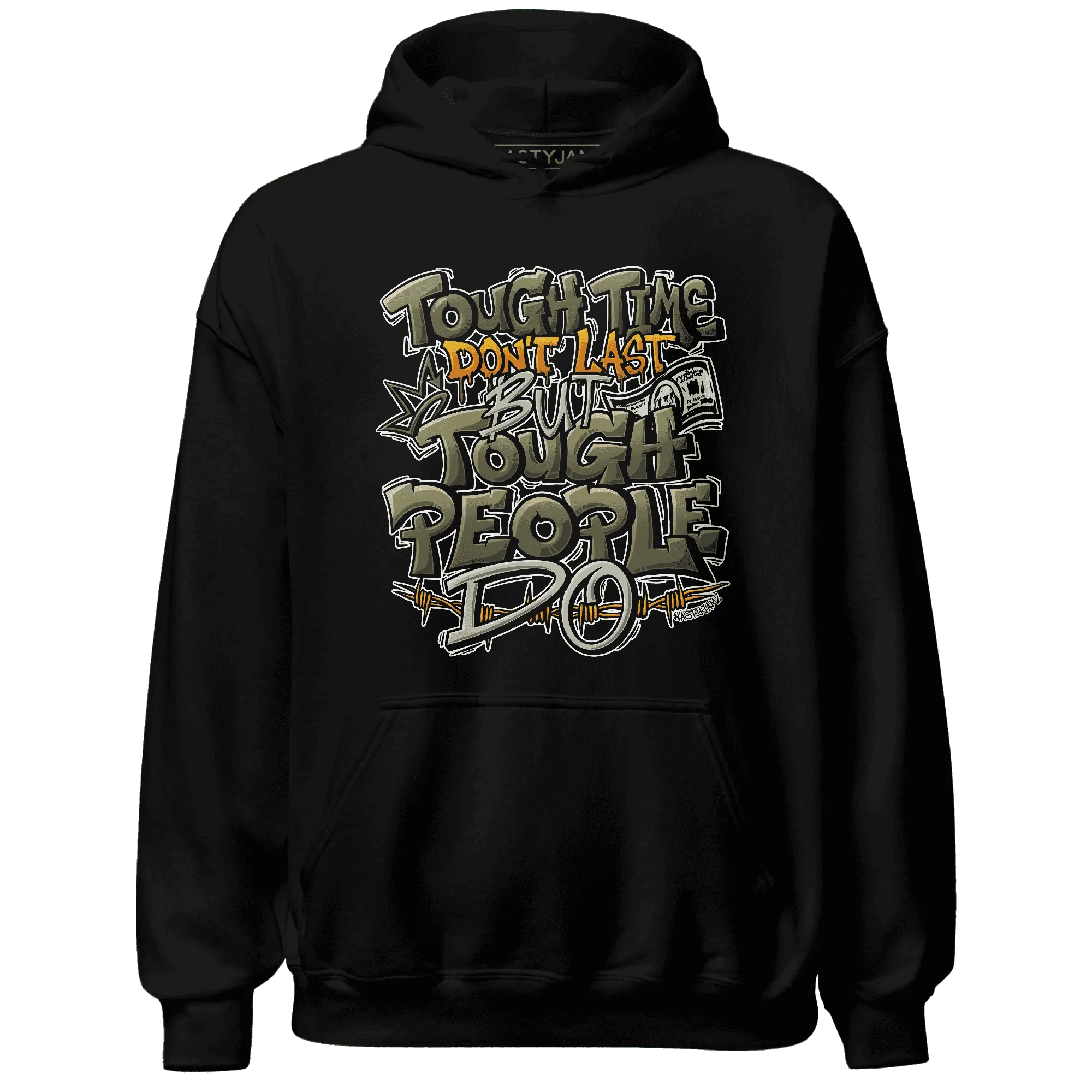 Olive-5s-Hoodie-Match-Tough-People-Never-Fall