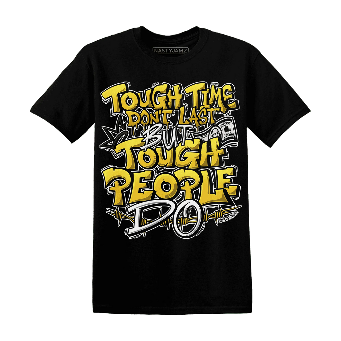 Yellow-Ochre-6s-T-Shirt-Match-Tough-People-Never-Fall