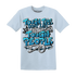 Powder-Blue-9s-T-Shirt-Match-Tough-People-Never-Fall