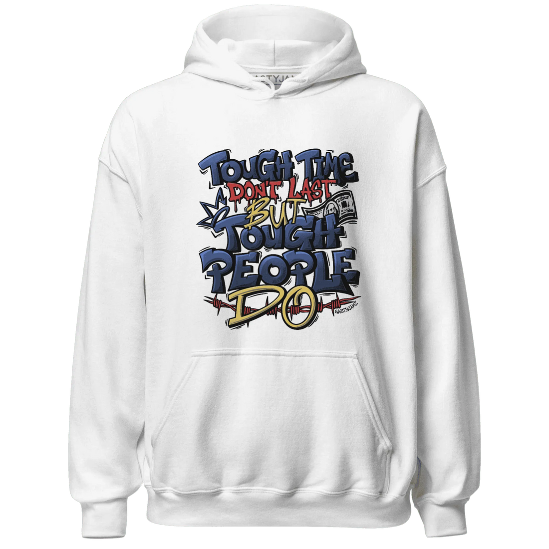 VaporMax-Air-Plus-Midnight-Navy-Gold-Black-NastyJamz-Hoodie-Match-Tough-People-Never-Fall