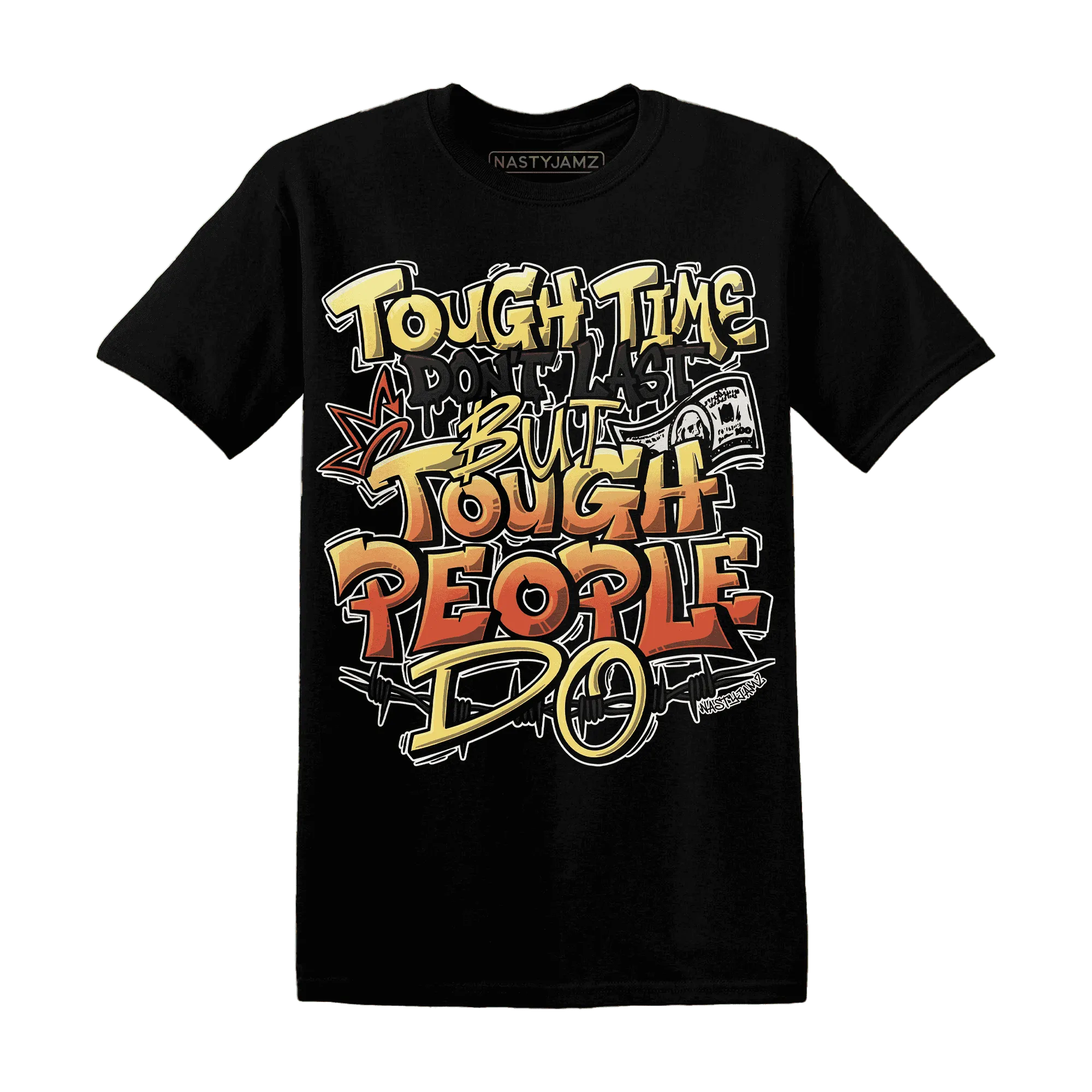 NastyJamz-VaporMax-Crimson-Total-Orange-Plus-T-Shirt-Match-Tough-People-Never-Fall