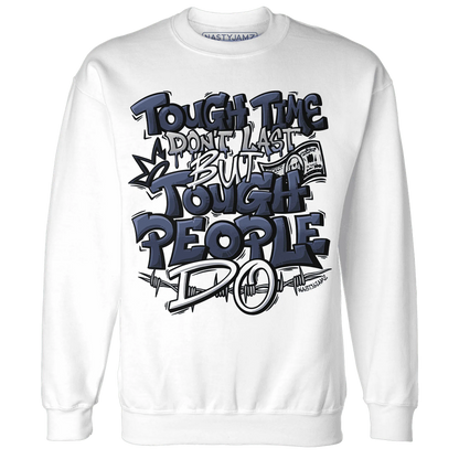 VaporMax-Plus-Midnight-Navy-White-Metallic-Silver-NastyJamz-Sweatshirt-Match-Tough-People-Never-Fall